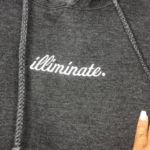 Illiminate Other - Illiminate Grey Hoodie Large fits like Med